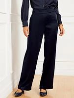 Wide Leg Satin Pants