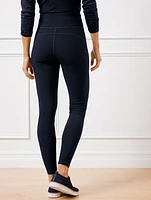 Soft Stretch Ribbed High Waist Leggings