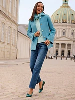 Pointelle Knit Sweater Jacket