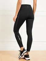 Performance Interlock Leggings - Shine Taping