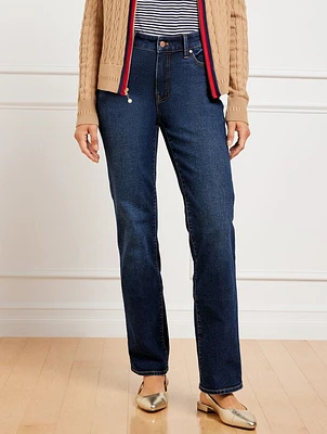 High-Waist Barely Boot Jeans - Brea Wash