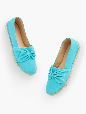 Izzy Cinched Suede Espadrilles