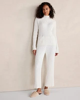 Organic Cotton Rib Knit Turtleneck