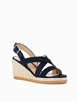 Saylor Strappy Canvas Espadrille Wedges