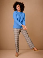 Talbots Southampton Straight Leg Pants - Glen Plaid