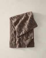 Cashmere Cable Knit Scarf