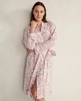 Organic Cotton Jersey Pinwheel Print Robe