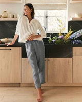 Linen Straight Leg Pants