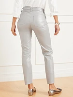 Slim Ankle Jeans - Silver Foil Curvy Fit