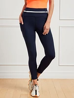 Performance Interlock Crop Leggings