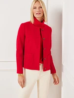 Berkshire Wool Blend Crop Jacket