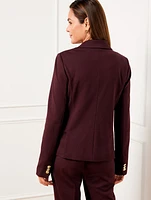 Luxe Ponte Double Breasted Blazer