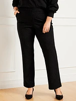 Straight Leg Sparkle Knit Pants