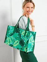 Isle Fronds Canvas Tote