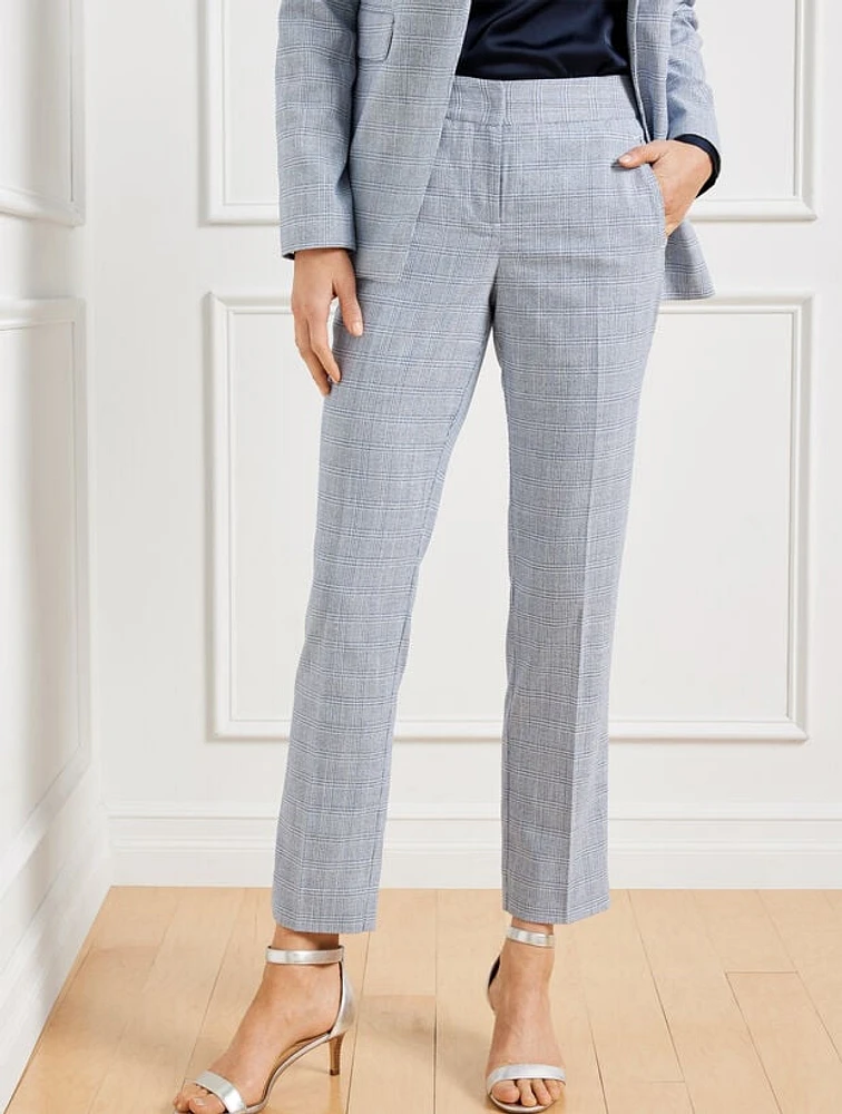 Slim Leg Pants - Spring Glen Plaid