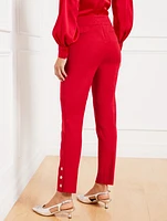 Talbots Chatham Slim Ankle Pants - Jewel Button