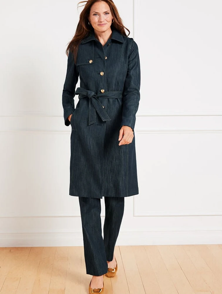 Refined Denim Trench