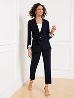 Easy Travel Tie Waist Blazer