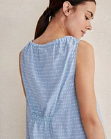 Organic Cotton Poplin Dot Sleep Dress