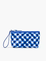 Gingham Flared Wristlet