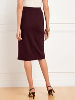 Luxe Ponte Pencil Skirt