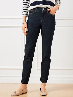 Slim Straight Ankle Jeans - Regina Wash