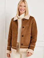 Faux Shearling Short Teddy Coat