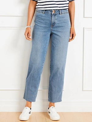 Straight Leg Jeans - Pearl Wash