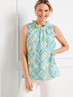 Halter Shell - Madras