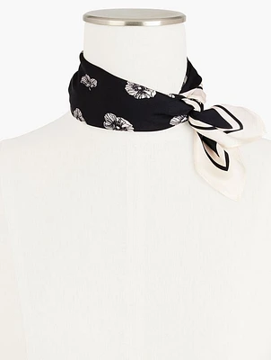 Deco Flower Floral Square Scarf