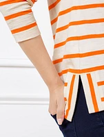 Lace Up Top - Irving Stripe