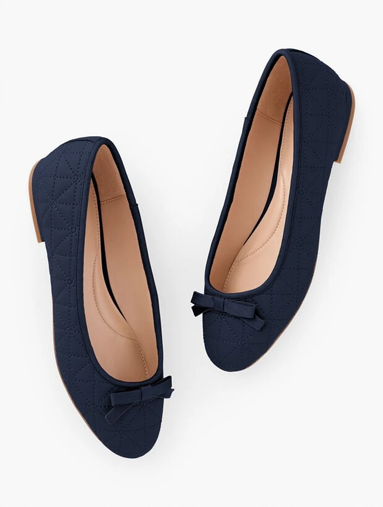 Madison Quilted Nappa Ballet Flats