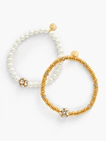 Pearl Stretch Bracelet Set