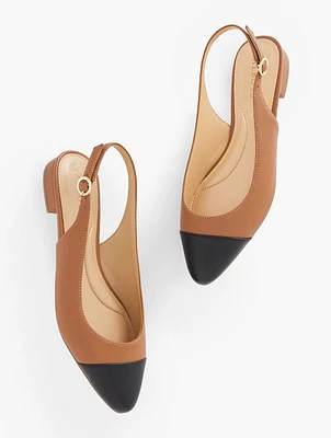 Edison Nappa Slingback Flats