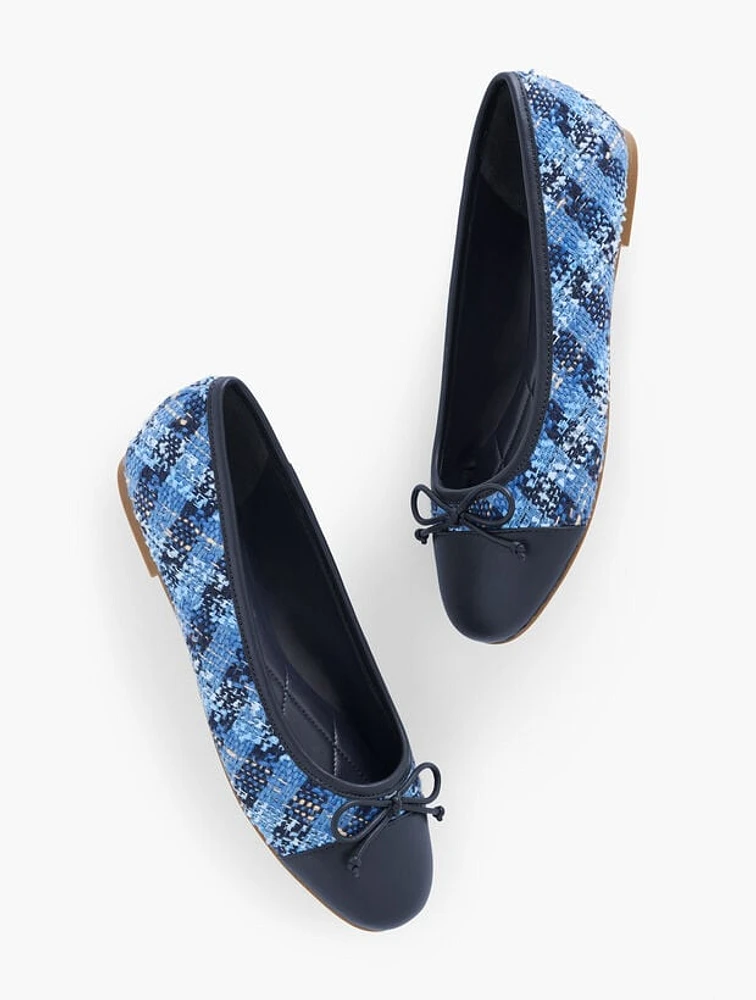 Blair Nappa Ballet Flats - Exquisite Tweed