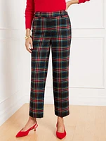 Straight Ankle Pants - Celebrate Plaid