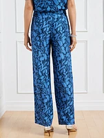 Wide Leg Pants - Placed Vines