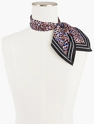 Leopard Dot Silk Neckerchief