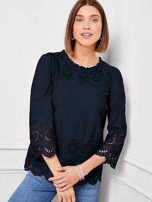 Eyelet Top