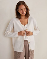 Cashmere Shaker Stitch Cardigan