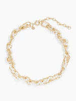 Pearl Chain Torsade Necklace 