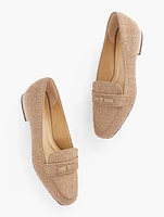 Jane Bow Loafers - Ribbon Tweed