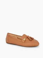 Jessie Tassel Pebble Leather Driving Moccasins