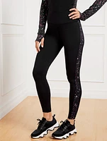 Performance Interlock Leggings - Dynamic Dots