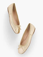 Blaine Metallic Nappa Ballet Flats