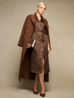 Double Face Wool Blend Shawl Collar Coat