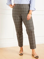 Slim Ankle Pants - Glen Plaid