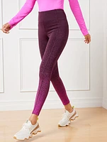 High Waist Leggings - Ombré Jacquard