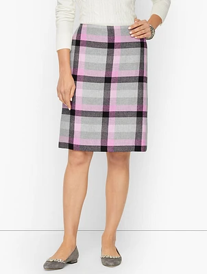 Dreamy Plaid A-Line Skirt