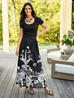 The Piper Pleated Patio Skirt - Bold Paisley